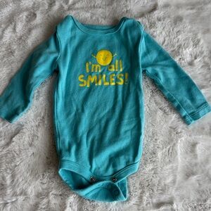 Joe Fresh Turquoise Long-Sleeve One-Piece